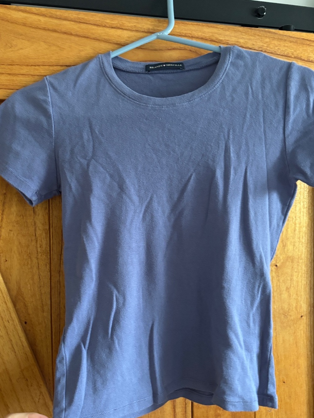Brandy Melville Lavender-Blue Crewneck Tee